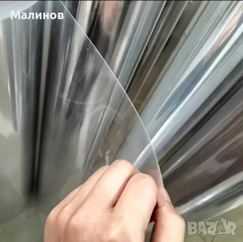 Прозрачно фолио, прозрачно PVC фолио 0.3мм х 80см х 300см, винил, снимка 2 - Други - 52593739