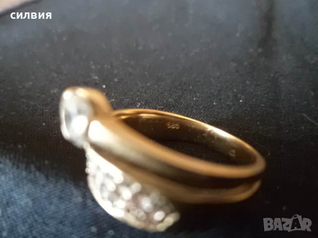 дамски златен пръстен , снимка 5 - Пръстени - 36689279