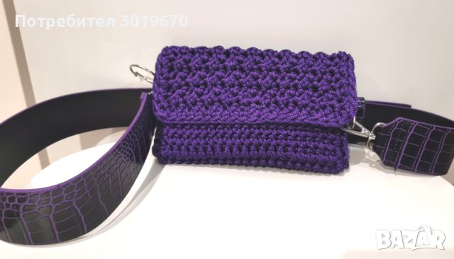 Модерна плетена чанта, снимка 5 - Чанти - 43255396