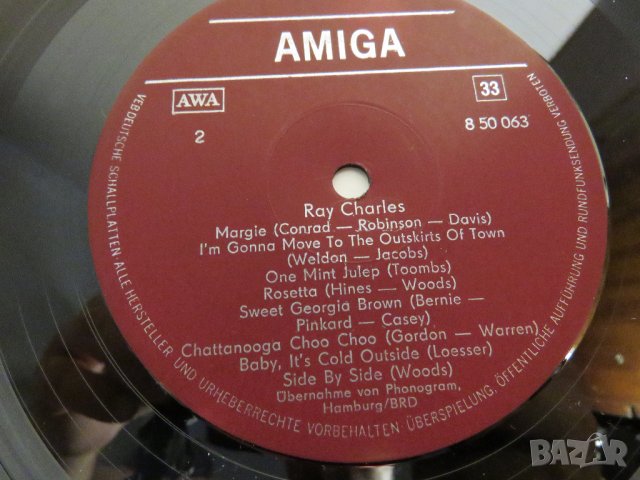 ♫ грамофонни плочи джаз,  Грамофонна плоча Рей Чарлс, Ray Charles - изд. 78 год, снимка 6 - Грамофонни плочи - 28704658