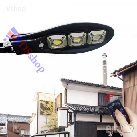 2 броя LED Соларна улична лампа COBRA със сензор, снимка 5 - Соларни лампи - 38717383