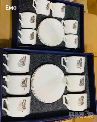 Луксозен олекотен порцеланов комплект от 12 части, за вашия изискан стил в два размера, снимка 2 - Чаши - 48452076