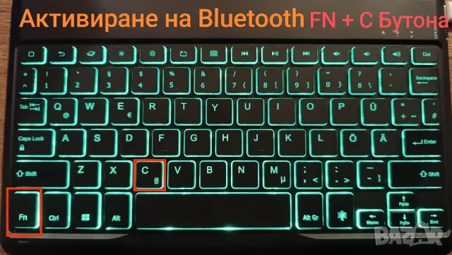 Bluetooth keyboard, снимка 11 - Клавиатури и мишки - 48936395