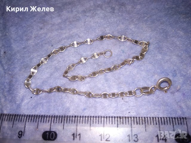 ИЗИСКАНА ВИНТИДЖ АРТ ПЛЕТКА СРЕБЪРНА ГРИВНА СРЕБРО 925 ПРОБА ПОДХОДЯЩА и За ГЛЕЗЕН 25287, снимка 3 - Гривни - 40487711