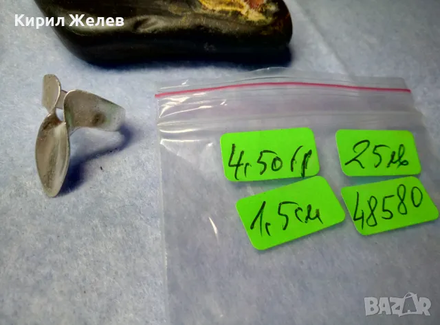 ОРИГИНАЛЕН ХУДОЖЕСТВЕН ДИЗАЙН АРТ НУВО СТИЛ СРЕБЪРЕН ПРЪСТЕН СРЕБРО 925 РЪЧНА ИЗРАБОТКА 48580, снимка 5 - Пръстени - 50192121
