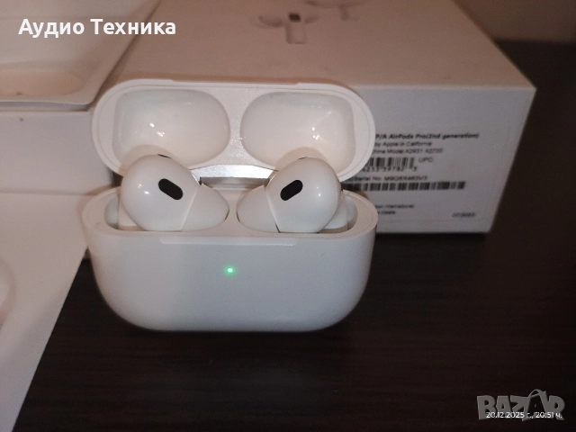 Чисто нови НЕУПОТРЕБЯВАНИ слушалки Apple AirPods Pro 2 generation, снимка 11 - Bluetooth слушалки - 52864410