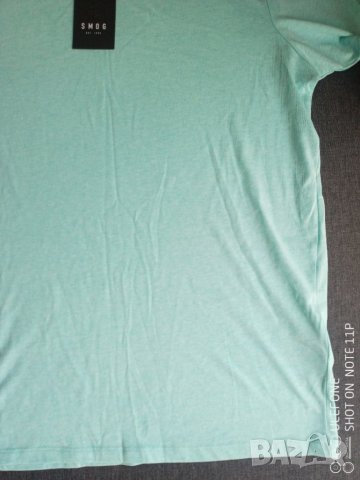 Памучна тениска SMOG размер М цвят Mint, снимка 4 - Тениски - 39093917
