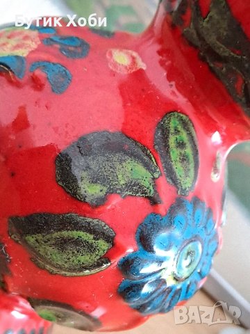 Винтидж керамична ваза West Germany , снимка 5 - Антикварни и старинни предмети - 43473627