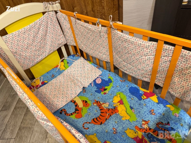 Детски матрак, протектор,  обиколници, чаршаф с ластик, снимка 4 - Кошарки - 52267905