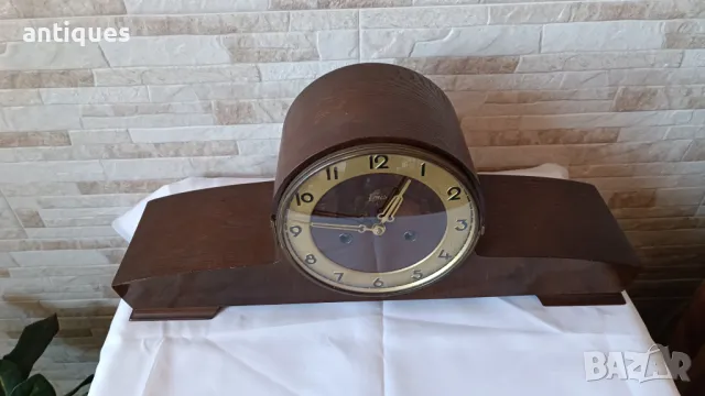 Стар каминен часовник - Emes - Germany - Антика - 1960", снимка 2 - Антикварни и старинни предмети - 48782430