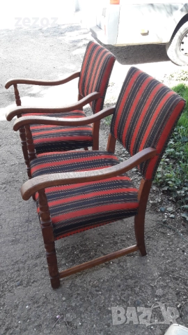 Кресла ретро масив-2бр.-№040, снимка 5 - Дивани и мека мебел - 52750485