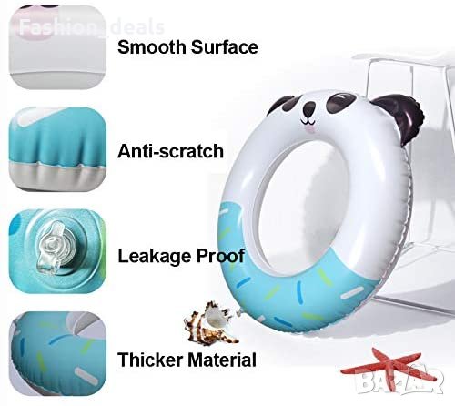 Нов Детски надуваем пояс Панда за над 4 години Син Играчка за басейни, снимка 2 - Надуваеми играчки - 33687706