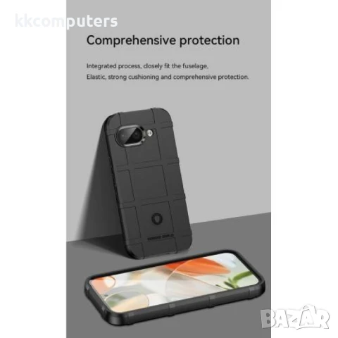 Google Pixel 9a Удароустойчив Square Grid Design Калъф и Протектор, снимка 6 - Калъфи, кейсове - 51122531