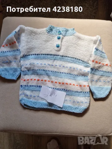Бебешки и детски плетени дрешки, нови, ръчна изработка, снимка 11 - Детски пуловери и жилетки - 47433533