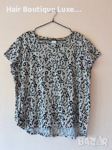H&M Леопардова тениска L размер 100 % памук 🖤