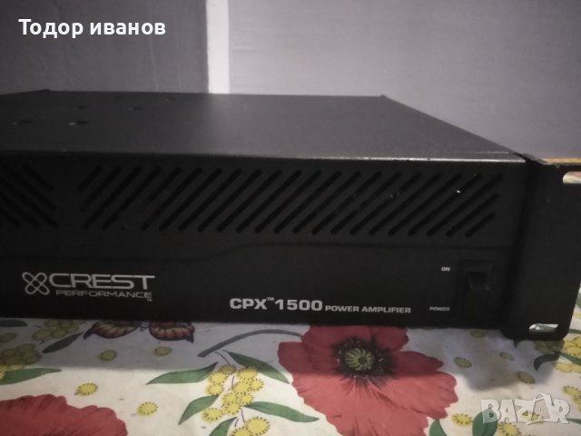 Crest-cpx-1500, снимка 4 - Ресийвъри, усилватели, смесителни пултове - 43553103