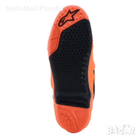 Мотокрос ботуши ALPINESTARS TECH 10 SUPERVENTED ORАNGE/BLACK/WHITE, снимка 6 - Аксесоари и консумативи - 51474680
