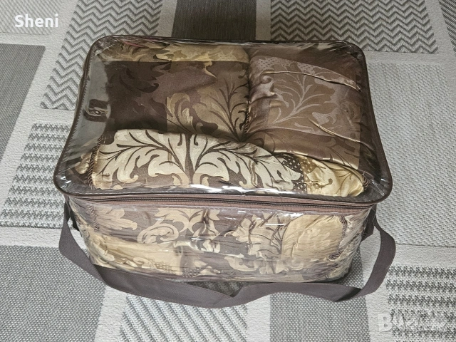 Кувертюра, шалте за спалня от 6 части, снимка 3 - Покривки за легло - 53289923