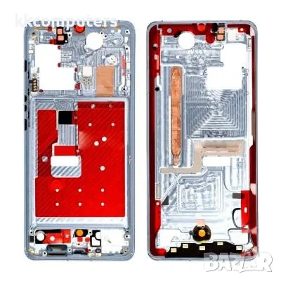 LCD Дисплей за Huawei P30 PRO + тъч скрийн + Рамка / Бял / Клас B Баркод : 116456