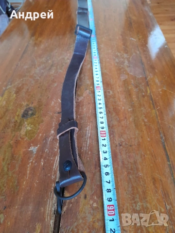 Стара кожена ремъчка,ремък за пушка #15, снимка 4 - Други ценни предмети - 53519056