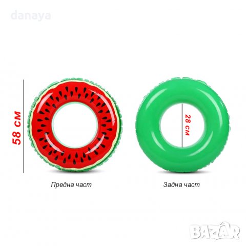 2863 Детски надуваем пояс Диня, 58см, снимка 6 - Водни спортове - 36790525