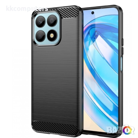 Huawei Honor X8a Удароустойчив Carbon Fiber Калъф и Протектор