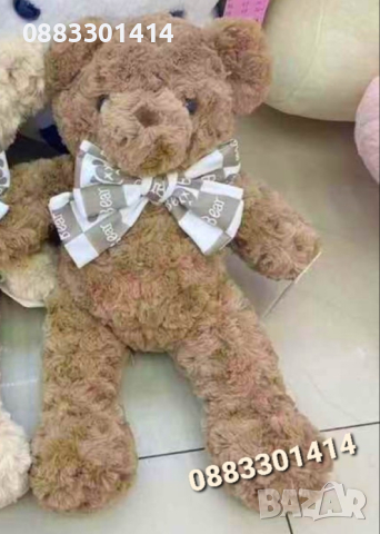 Плюшено мече с панделка 28см, снимка 2 - Плюшени играчки - 44900766