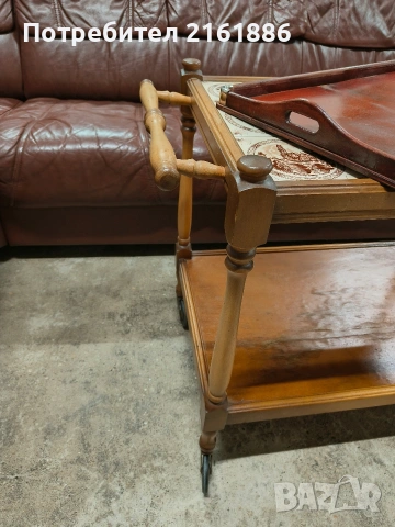 Сервизна количка+ поднос подарък , снимка 7 - Аксесоари за кухня - 53595237