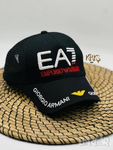 шапки с козирка louis vuitton versace gucci emporio armani , снимка 8 - Шапки - 51026216
