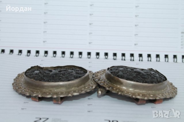 Изящни сребърни възрожденски пафти, снимка 7 - Антикварни и старинни предмети - 40760913