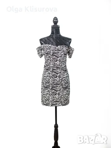 Рокля H&M Divided, с голи рамене, снимка 1