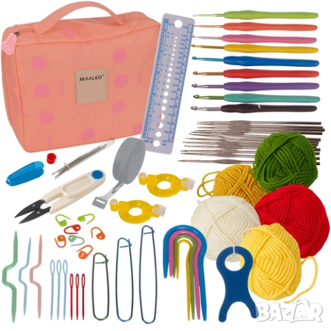 Комплект за плетене на една кука 58 и 113 части / Куки за плетене, снимка 8 - Други - 53541340