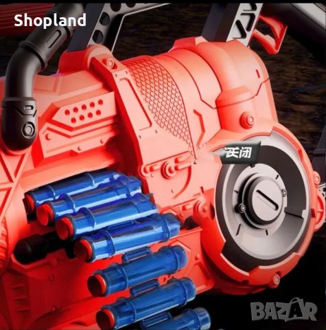 Детска автоматична картечница с 40 броя меки патрони, снимка 7 - Други - 43422137