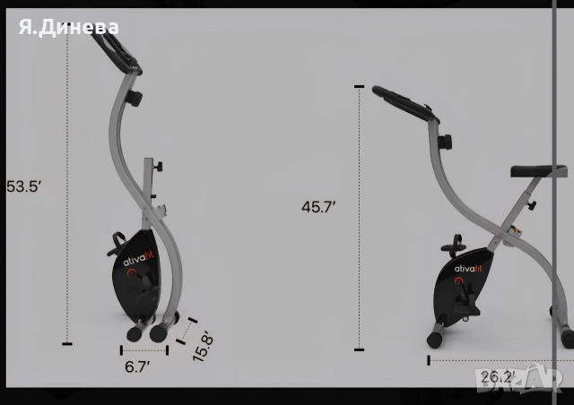 Велоергометър Ativafit , снимка 6 - Фитнес уреди - 52850898