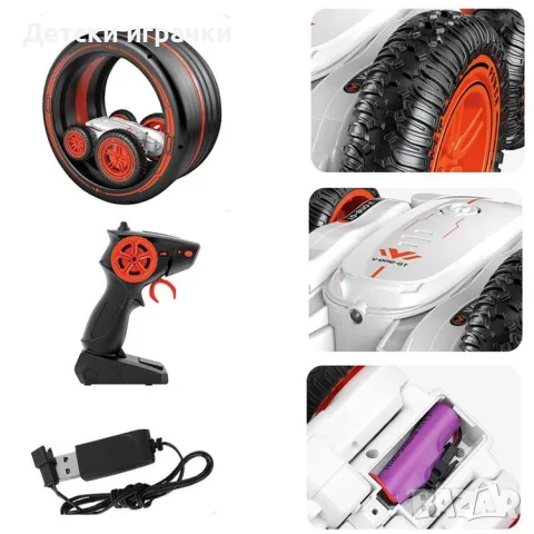 Кола за каскади с дистанционно и колело , снимка 2 - Коли, камиони, мотори, писти - 48494681