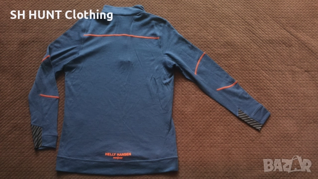 HELLY HANSEN LIFA Base Layer Merino Half Zip Work размер L работна термо блуза W4-353, снимка 3 - Блузи - 52038320