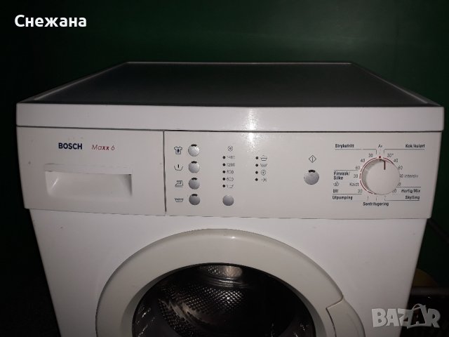 Перална BOSCH Maxx 6 - 6 кг, отложен старт, кратка програма, тъч бутони, снимка 2 - Перални - 43310414