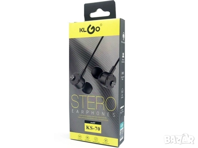 Жични стерео слушалки KLGO KS-70 EP60, снимка 5 - Други стоки за дома - 52086096