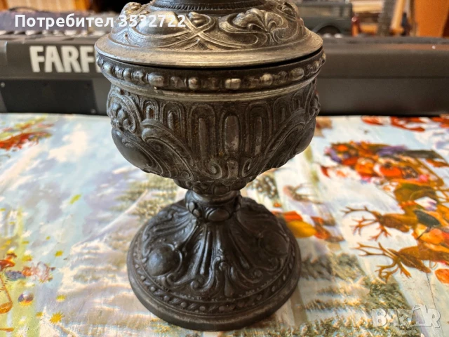 Антична газена лампа, снимка 3 - Антикварни и старинни предмети - 51240979