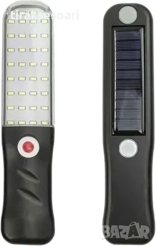 LED Работна лампа за сервиз, къмпинг със соларно зареждане и USB, снимка 4 - Аксесоари и консумативи - 49454626