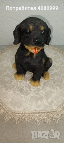 Фигурка ротвайлер, клей мисля, снимка 2 - Колекции - 51968762