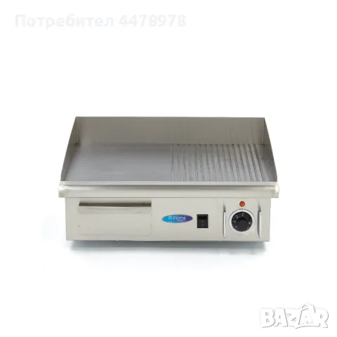 Комбинирана електрическа скара 3 kW – гладка и оребрена повърхност