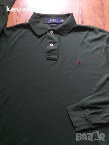 polo ralph lauren men's polo long sleeve - страхотна мъжка блуза КАТО НОВА M, снимка 4 - Блузи - 48145759