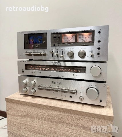 🔊Ретро аудио система - сет LUXMAN - усилвател L-4, дек K-5 и тунер T-1 + тонколони Pilot - Made in , снимка 2 - Тонколони - 52022007