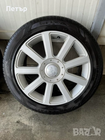 Оригинални Audi алуминиеви джанти 17" с летни гуми 225/50 R17, снимка 3 - Гуми и джанти - 50635584
