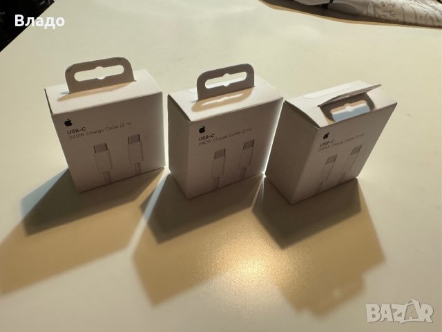 ОРИГИНАЛЕН кабел Apple USB-C/USB-C, 240W с оплетка (2 метра/m), снимка 1 - USB кабели - 43961413