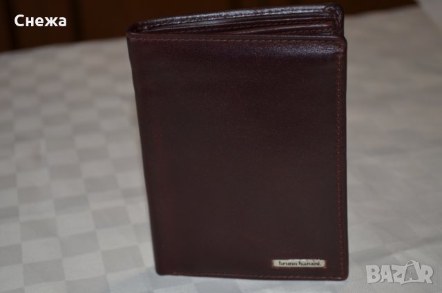 Bruno Banani Vegetabil кафяв вертикален портфейл, снимка 2 - Портфейли, портмонета - 28332451