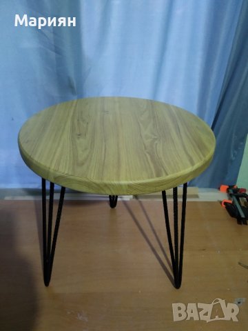 Кръгъл плот от масив