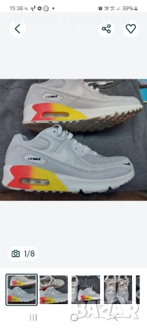 Детски обувки Nike - Air Max 90 Next Nature GS SITA размер 37,5 номер, 23,5см. , снимка 7 - Детски маратонки - 52377888