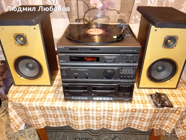 Уредба с грамофон Sony комплект с колони, снимка 7 - Аудиосистеми - 49350217